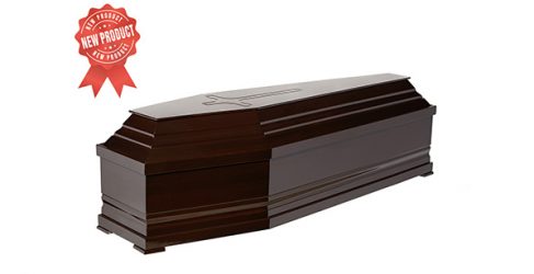 Coffin 40-size with wide detail Code 525